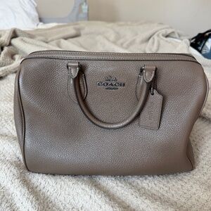 Coach Rowan Large Satchel Bag Dark Stone/Gunmetal